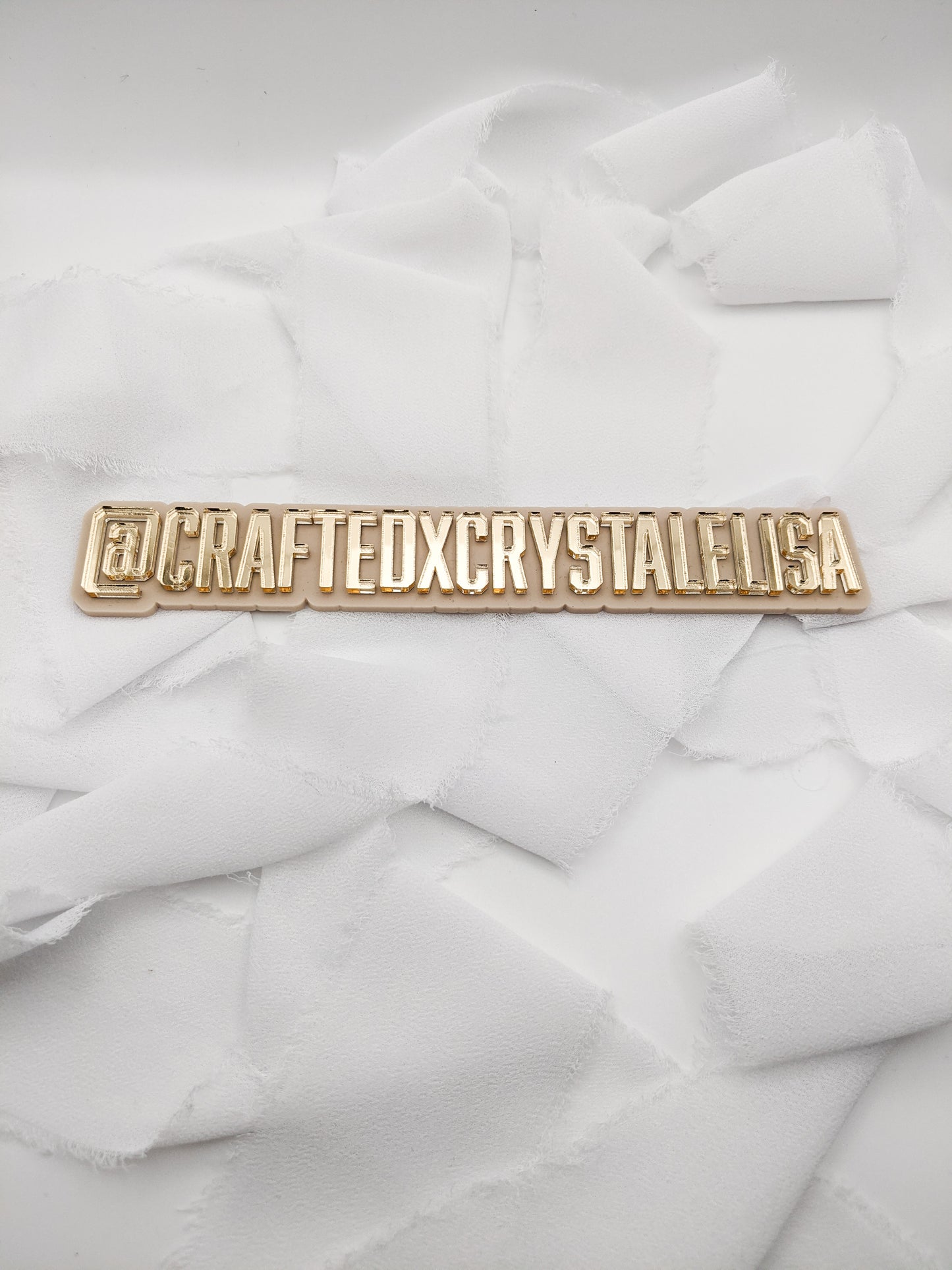 Custom Acrylic Watermark Sign for Small Business, Personalized Logo Display for Photos