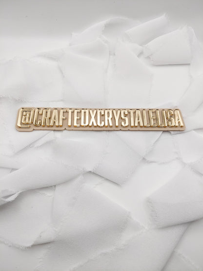 Custom Acrylic Watermark Sign for Small Business, Personalized Logo Display for Photos