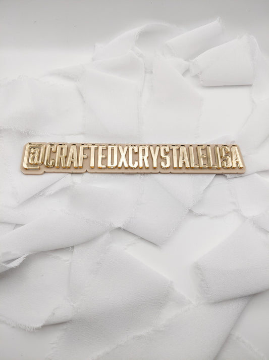 Custom Acrylic Watermark Sign for Small Business, Personalized Logo Display for Photos