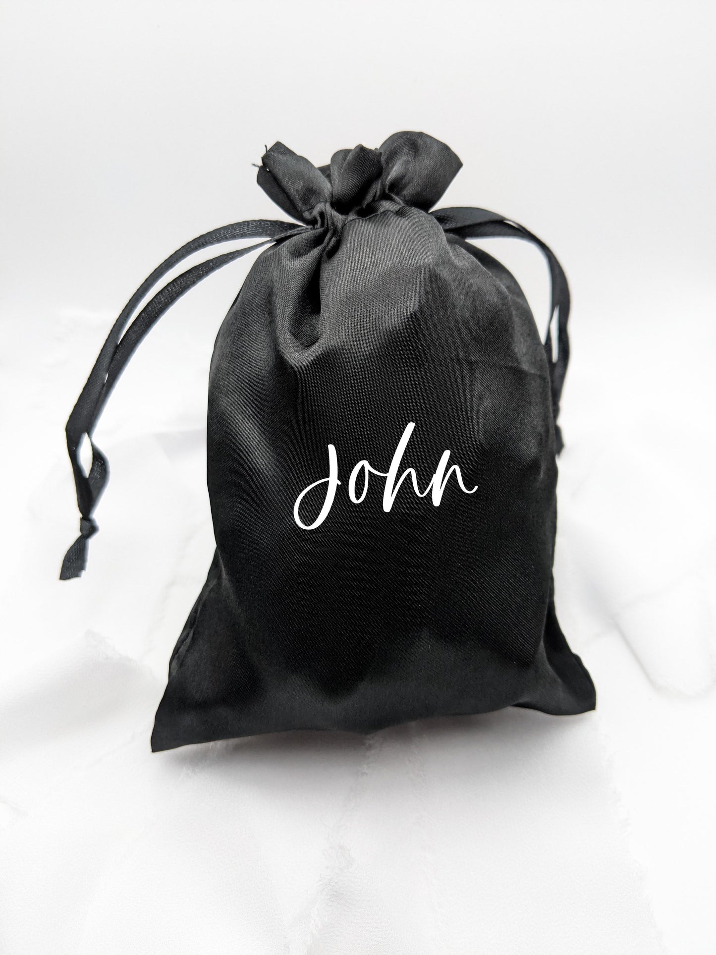 Personalized Black Gift Bag