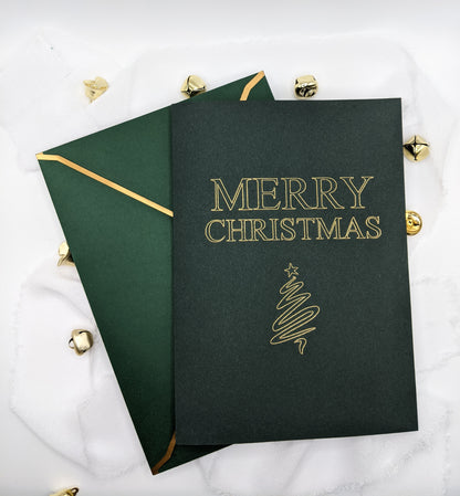 5"x7" Merry Christmas Foil Card