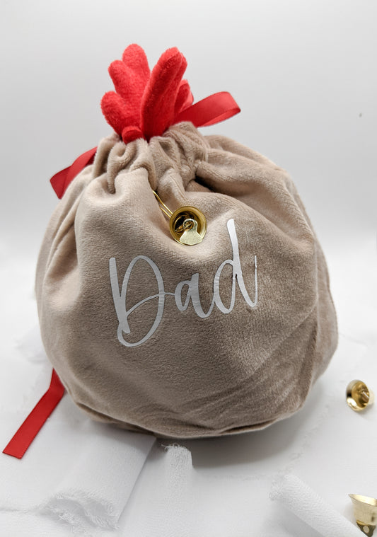 Personalized Reindeer Christmas Gift Bag