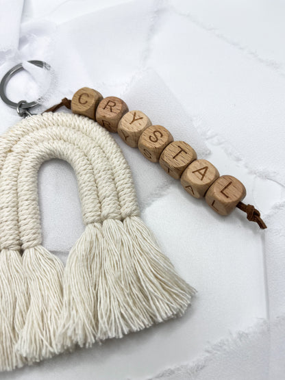 Personalized Rainbow Keychain