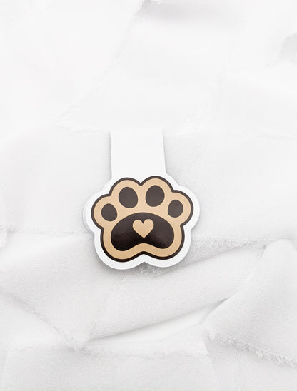 Dog Paw Magnetic Bookmark