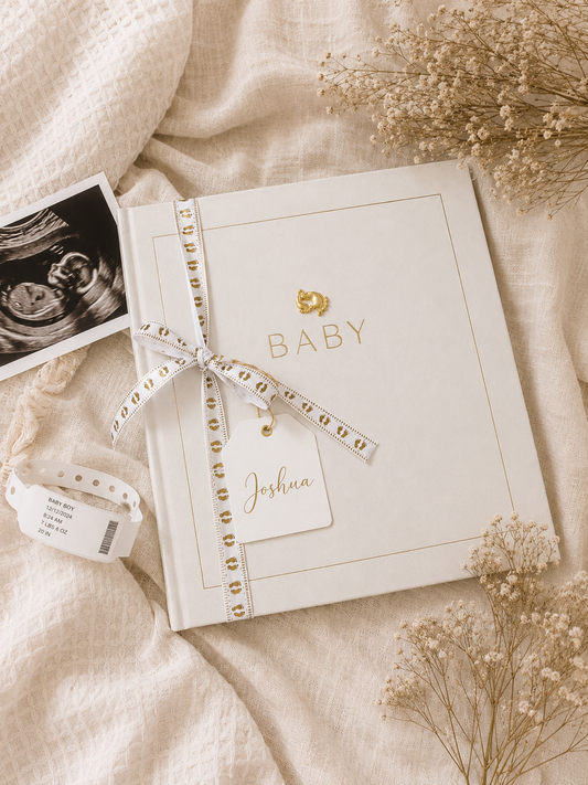 Personalized Baby Milestone Book, Custom Baby Memory Book