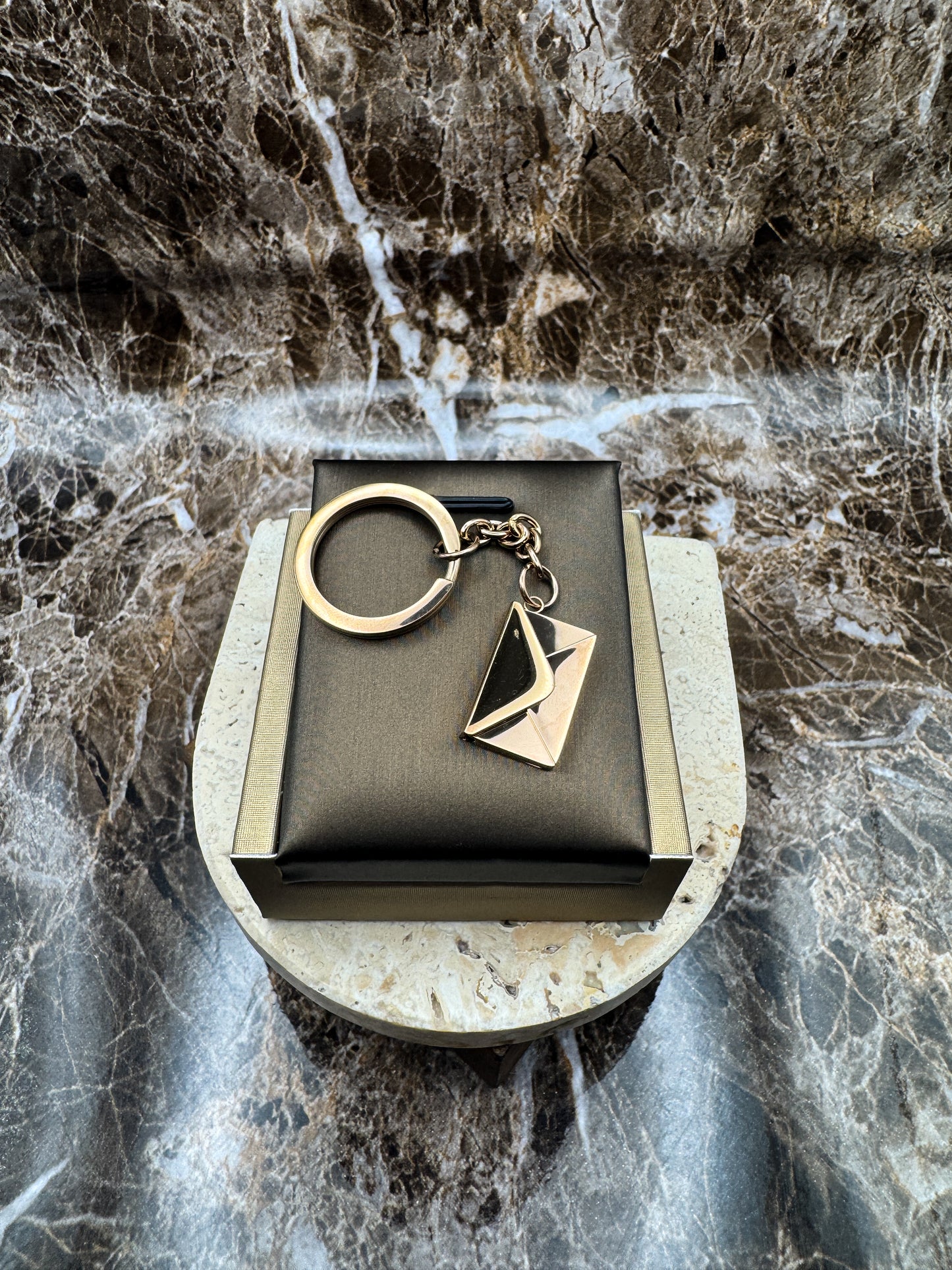 The Rose Gold Message Custom Keychain, Personalized Rose Gold Engraved Keychain (0.5”x3”)