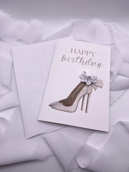 4”x6” For Her Shoe Birthday Card