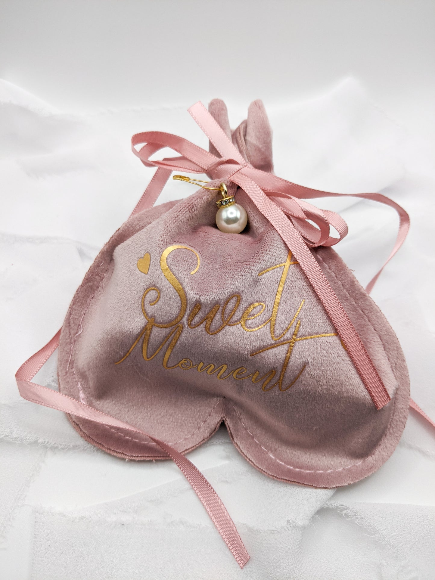 Personalized Pink Heart Gift Bag