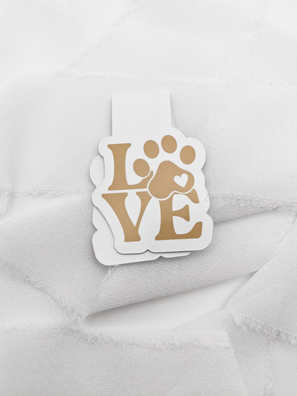 Love Paw Magnetic Bookmark