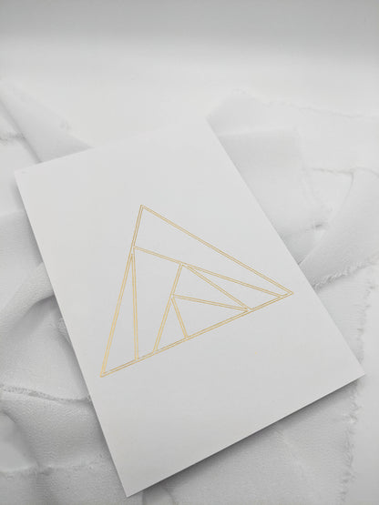 Geometric Foil Line Art Prints