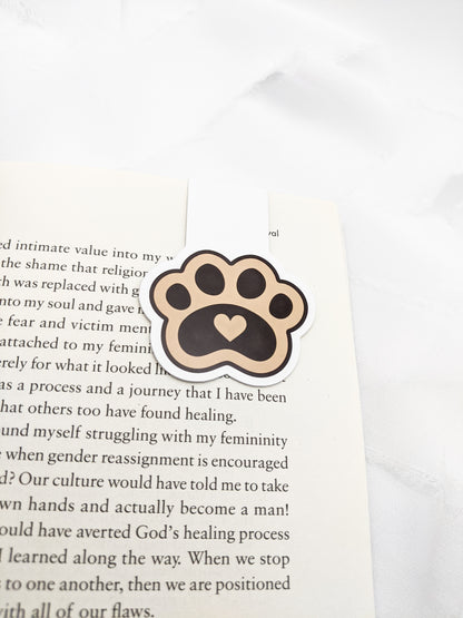 Dog Paw Magnetic Bookmark