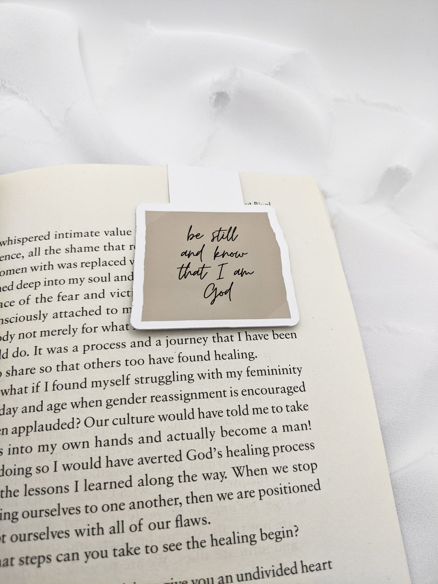 Be Still Magnetic Bookmark