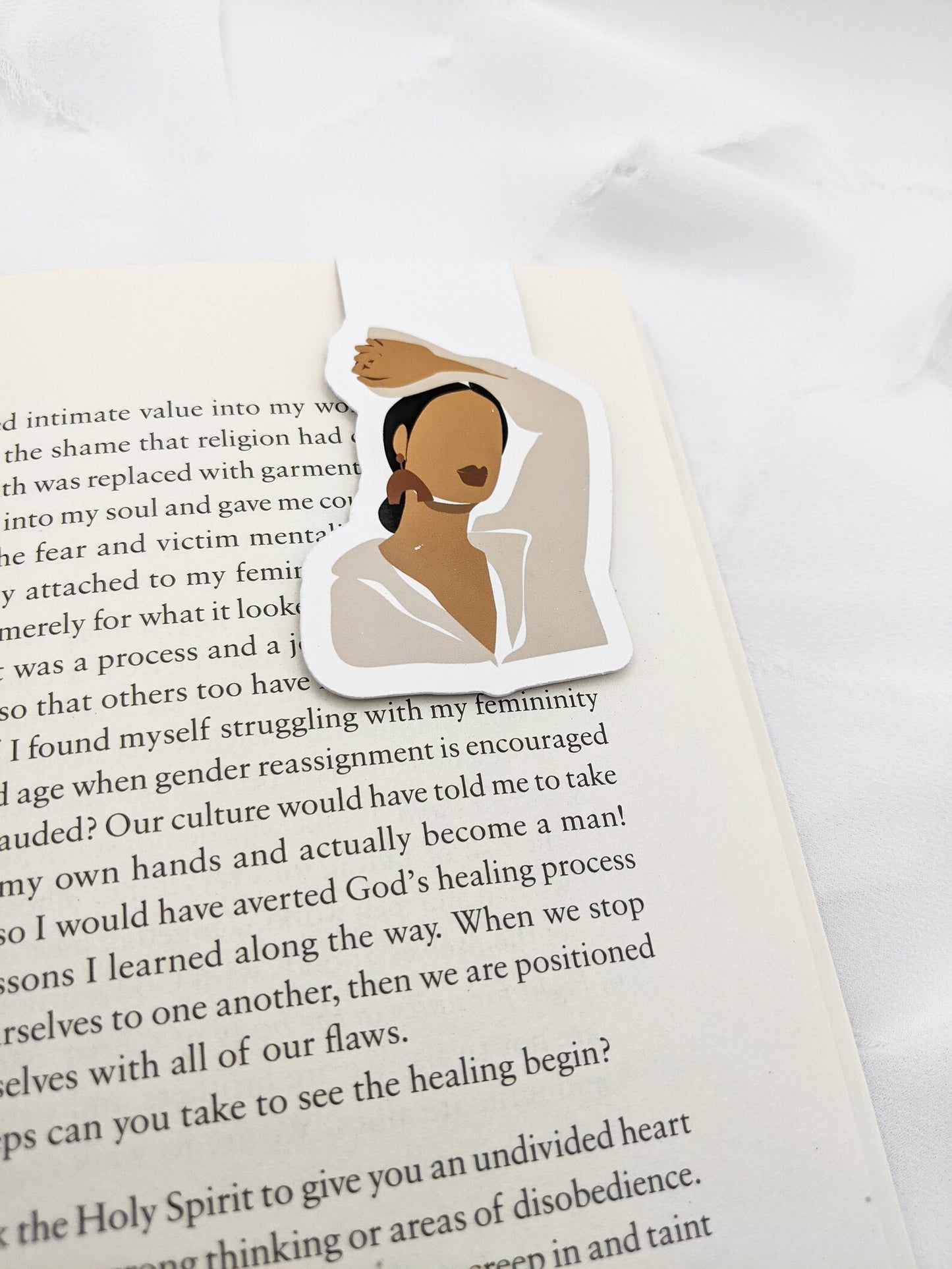 Self-Care Woman Magnetic Bookmark