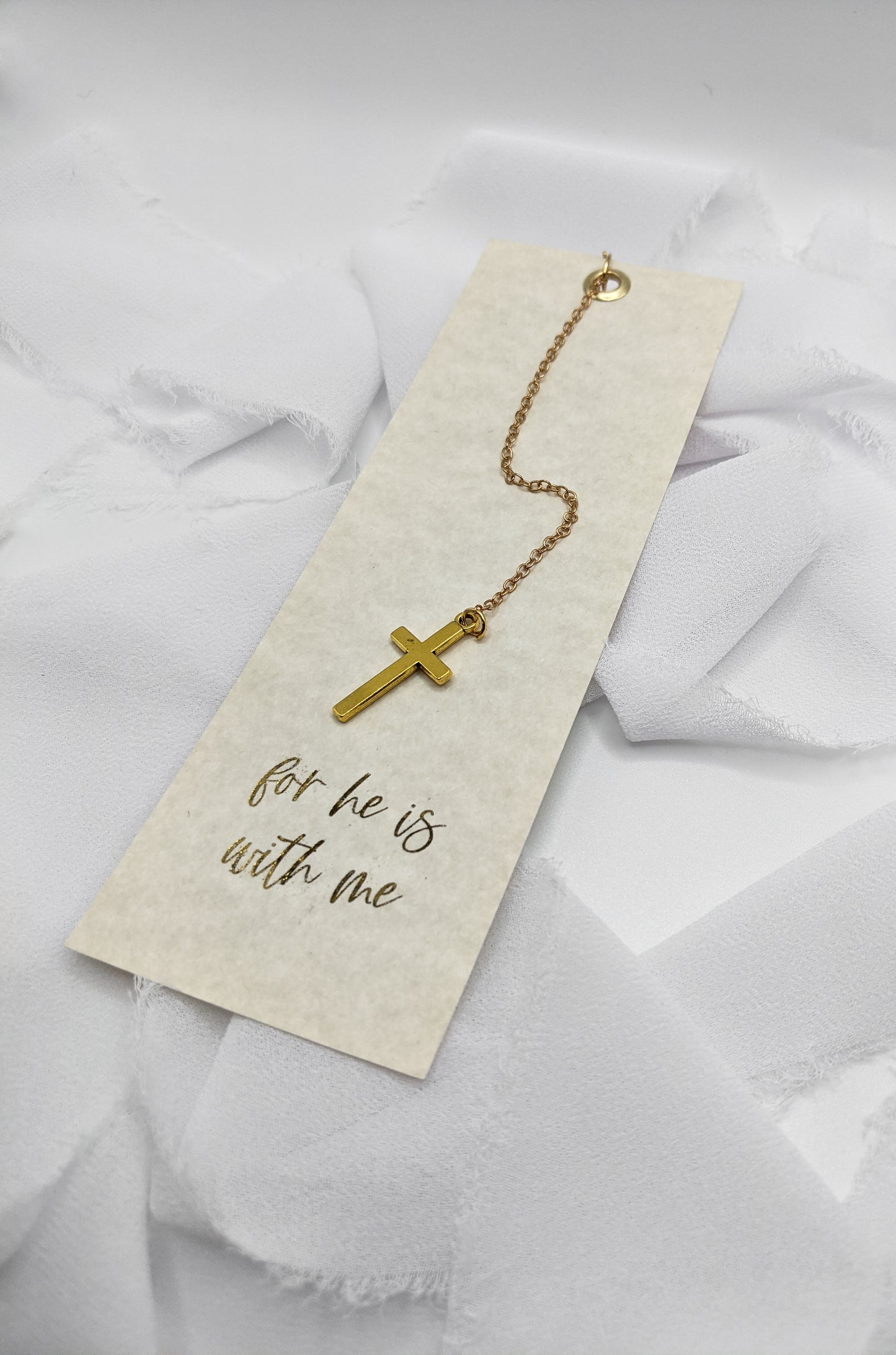 For He Is With Us Religious Bookmark