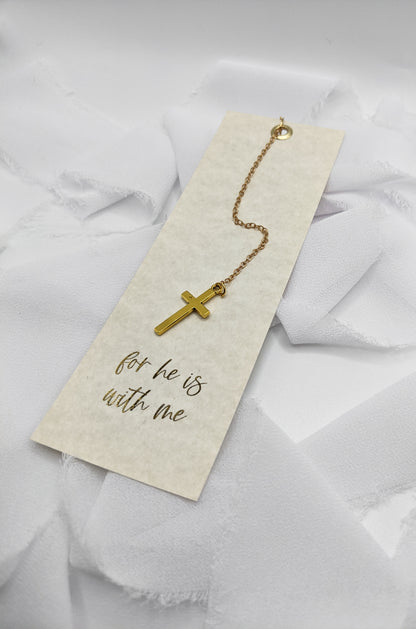 For He Is With Us Religious Bookmark