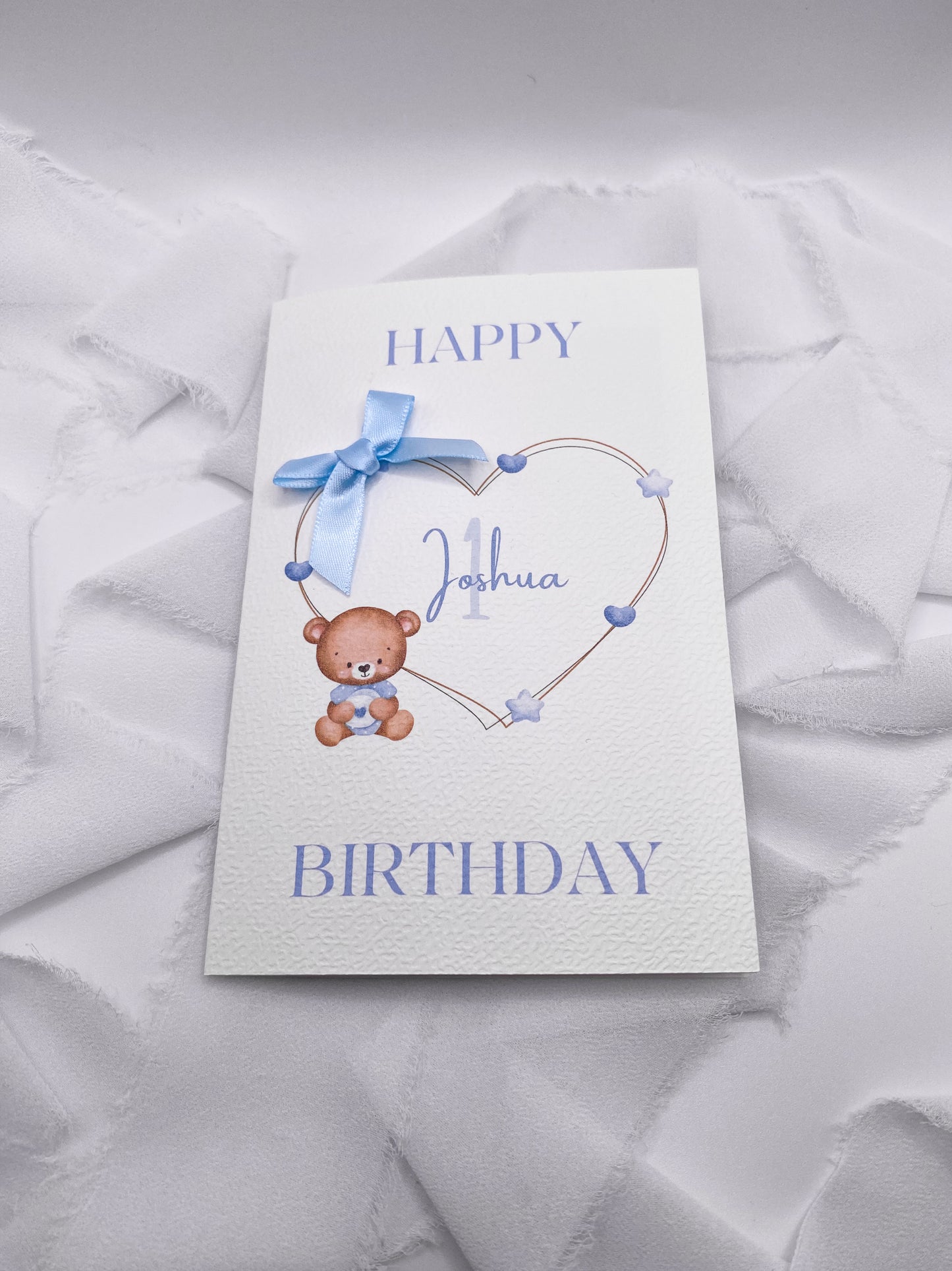 4”x6” Custom Blue Birthday Card