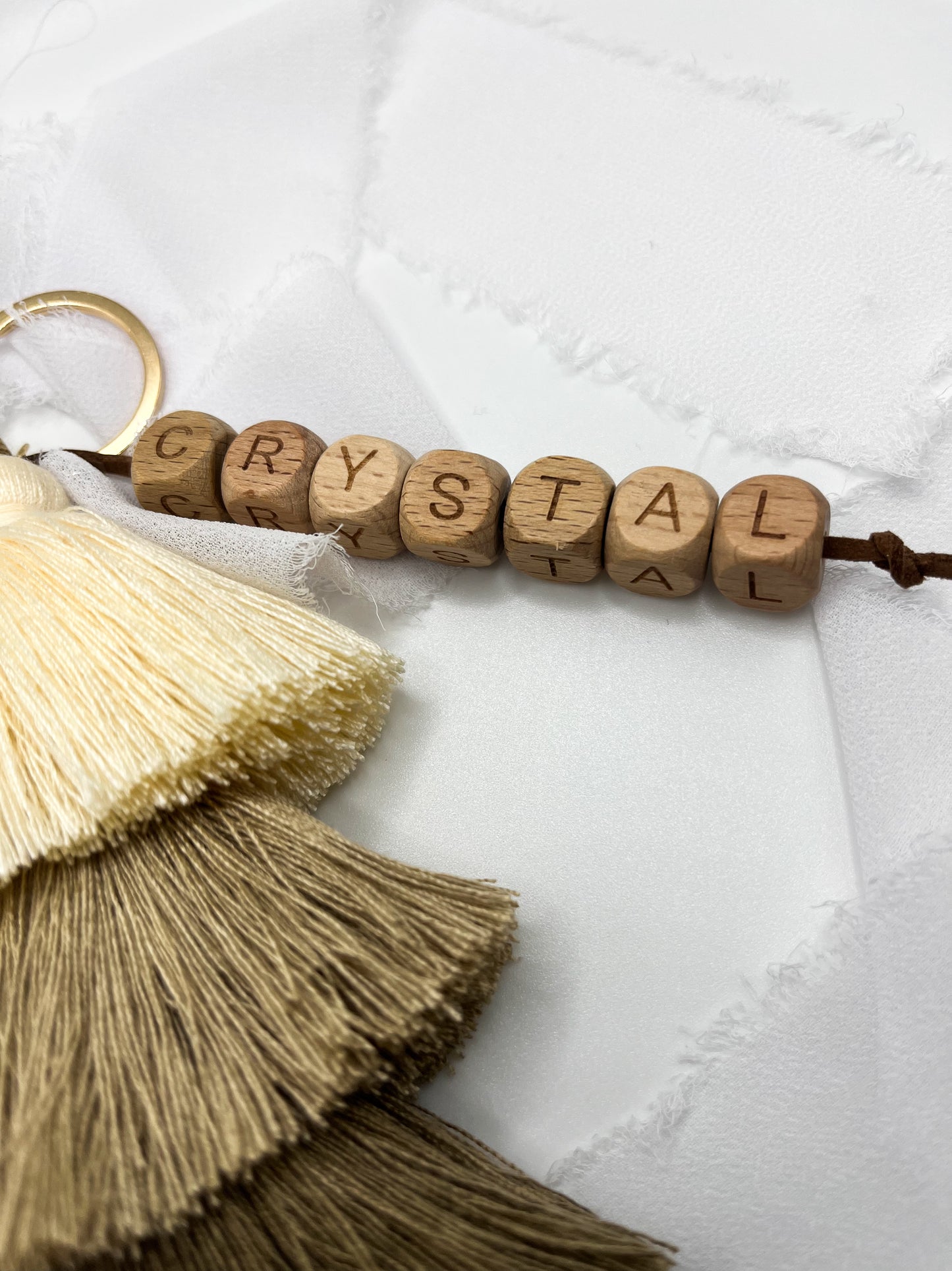 Personalized Boho Keychain