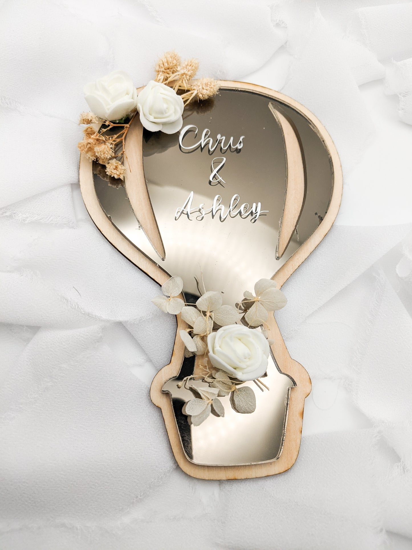 Custom Hot Air Balloon Wedding Sign