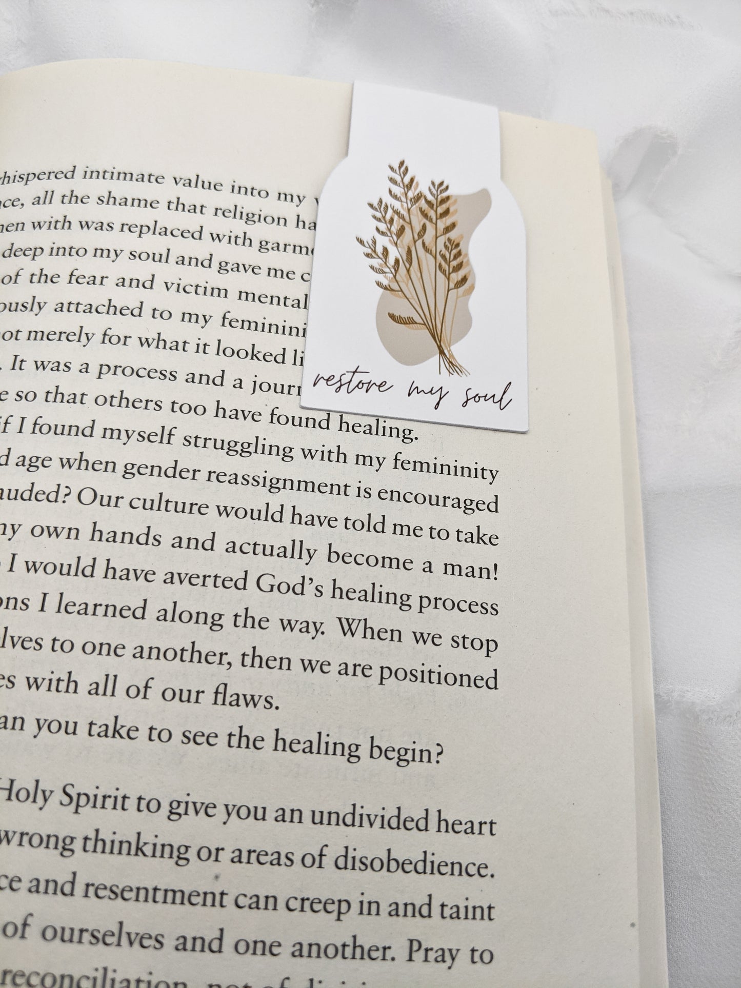 Restore My Soul Magnetic Bookmark