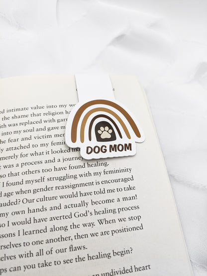 Dog Mom Rainbow Magnetic Bookmark