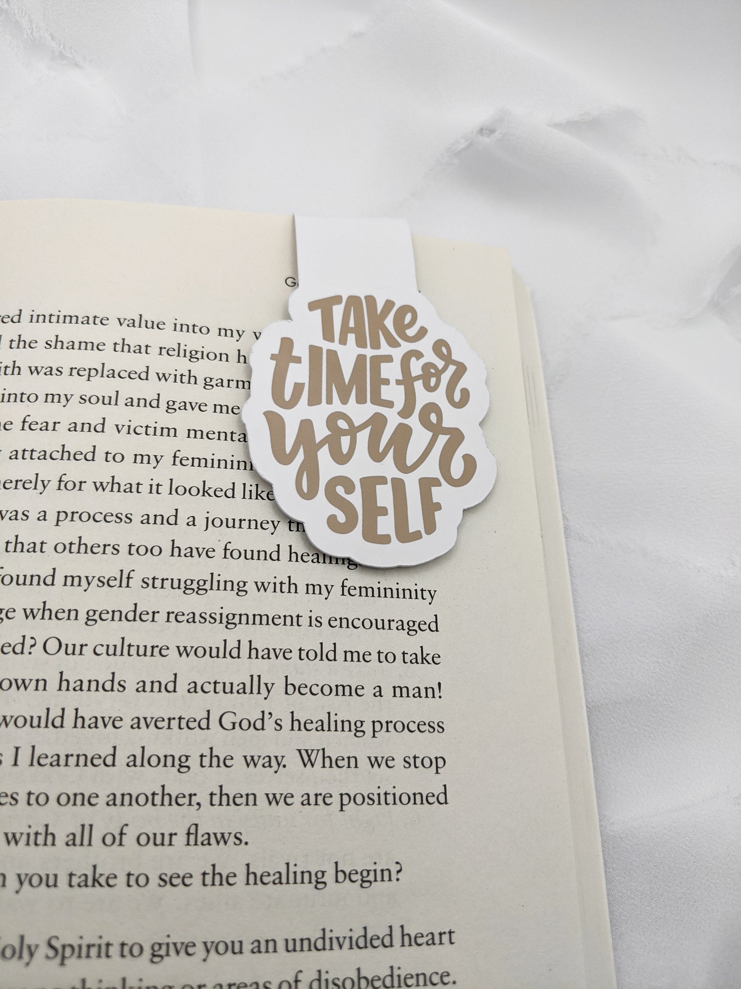 Take Time Magnetic Bookmark