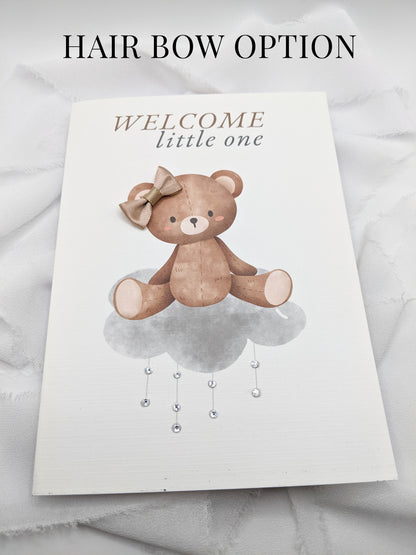 5"x7" Newborn Baby Bear Card