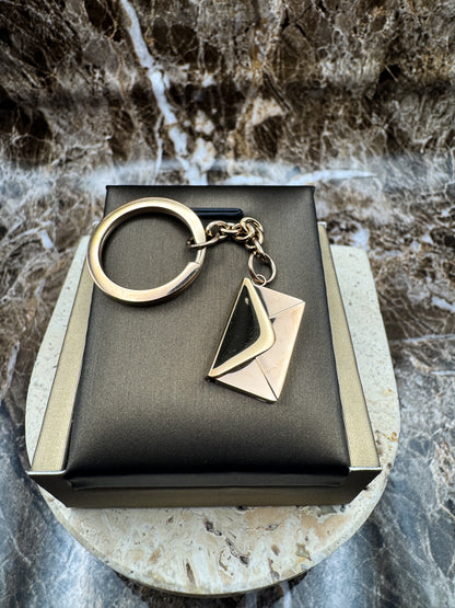 The Rose Gold Message Custom Keychain, Personalized Rose Gold Engraved Keychain (0.5”x3”)