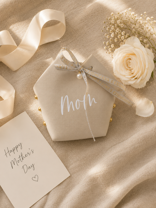 Personalized Mother's Day Gift Bag, Custom Keepsake Bag for Mom