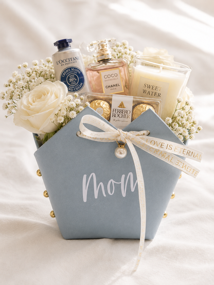 Personalized Mother's Day Gift Bag, Custom Keepsake Bag for Mom