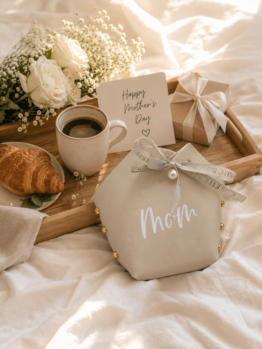 Personalized Mother's Day Gift Bag, Custom Keepsake Bag for Mom