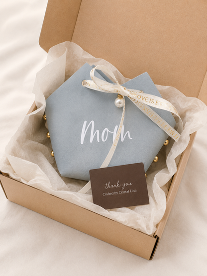 Personalized Mother's Day Gift Bag, Custom Keepsake Bag for Mom