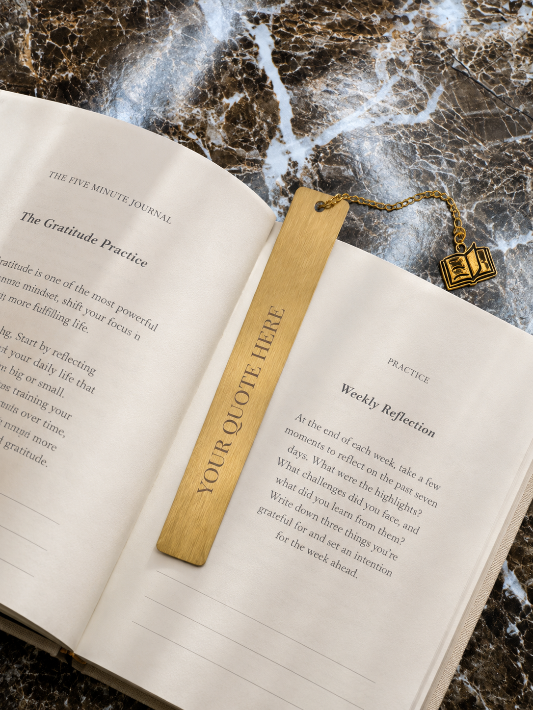 Personalized Metal Bookmark, Custom Engraved Bookmark, | Gift for Book Lovers, Gold or Silver Bookmark (5” x 0.4”)