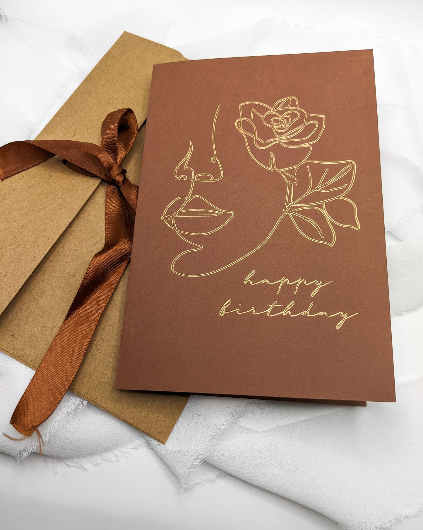 4”x6” Woman Happy Birthday Foil Card