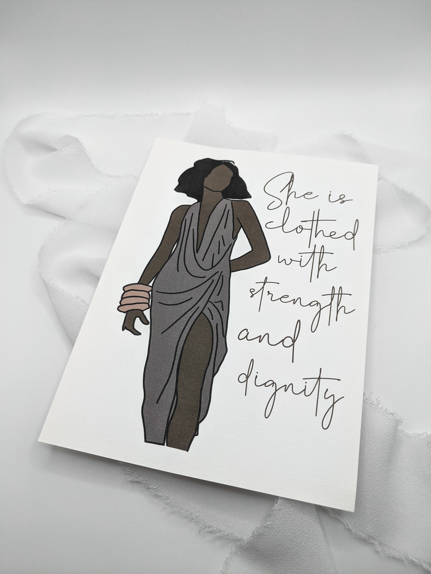 She is Clothed Art Print