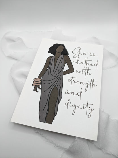 She is Clothed Art Print