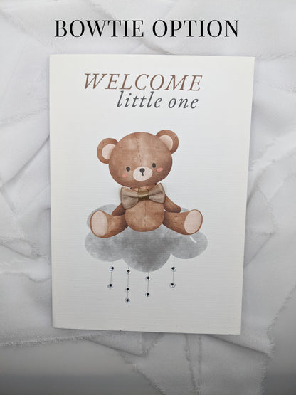 5"x7" Newborn Baby Bear Card