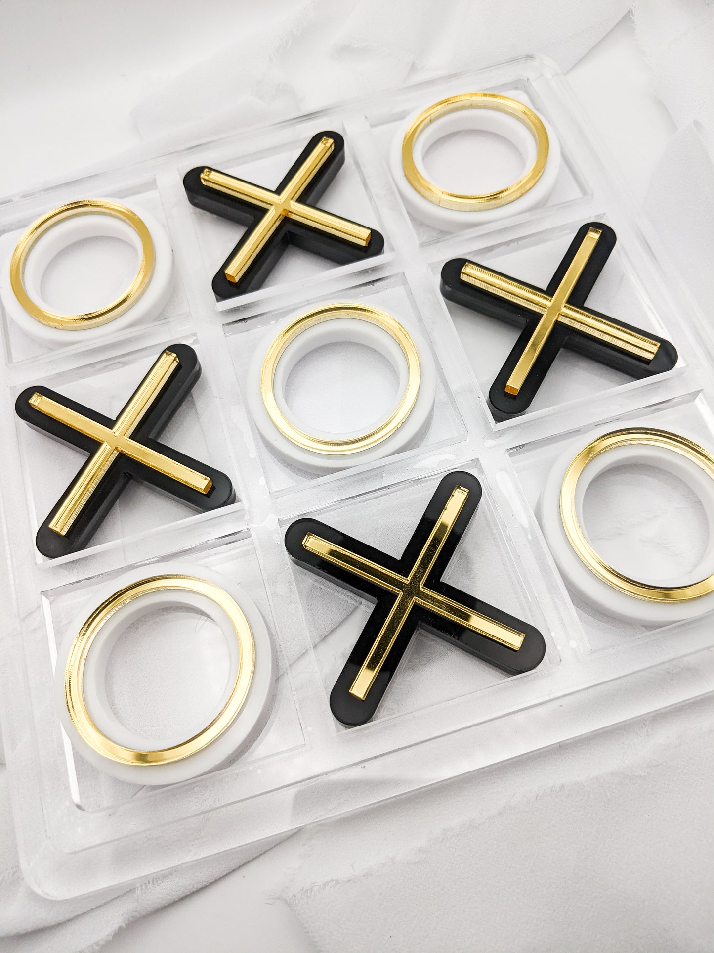 Custom Acrylic Tic Tac Toe Game, Personalized Game Gift