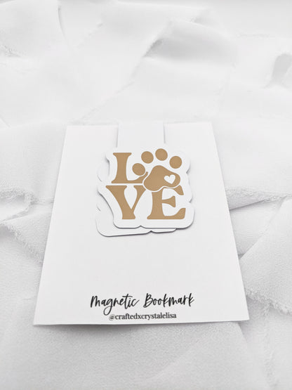 Love Paw Magnetic Bookmark