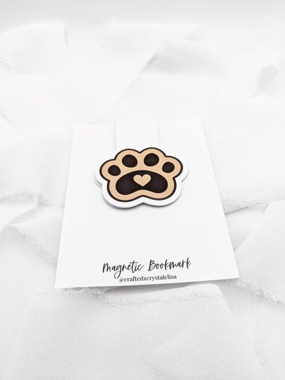 Dog Paw Magnetic Bookmark