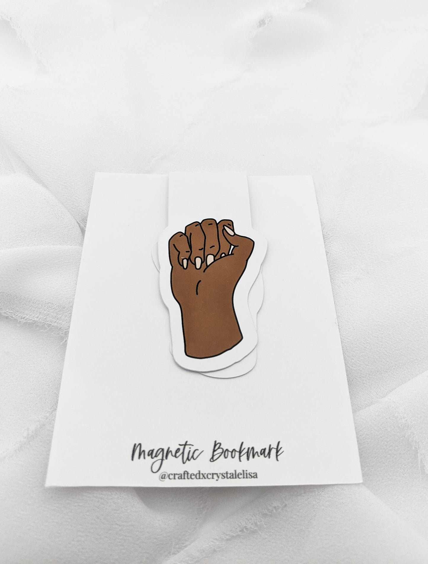 Black Power Fist Magnetic Bookmark