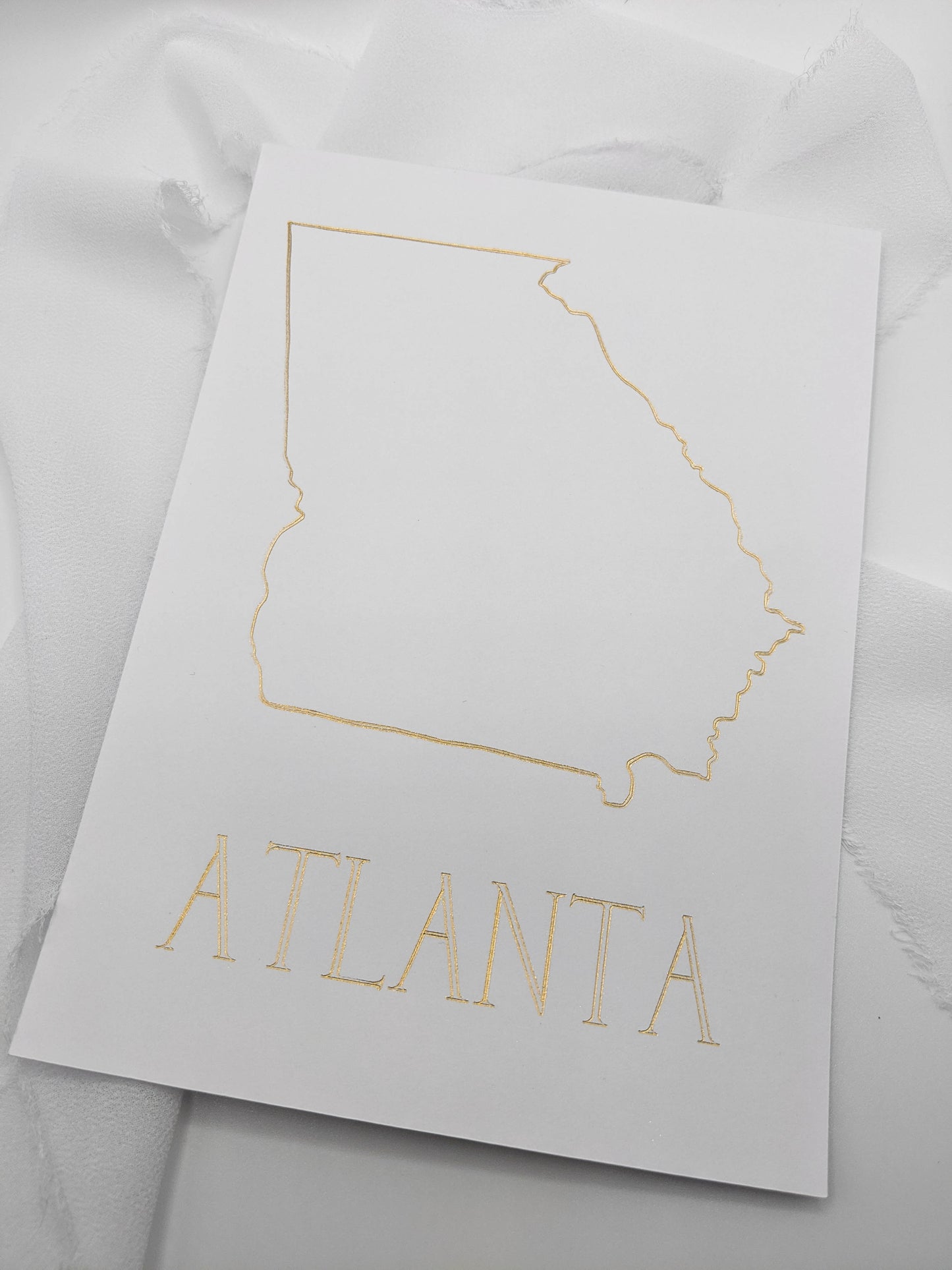 Geometric Foil Map Art Prints