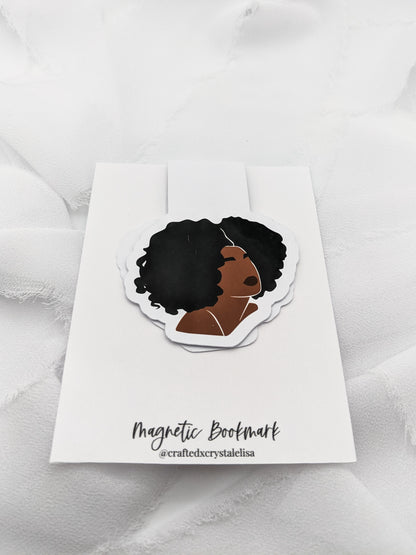 Black Woman Magnetic Bookmark