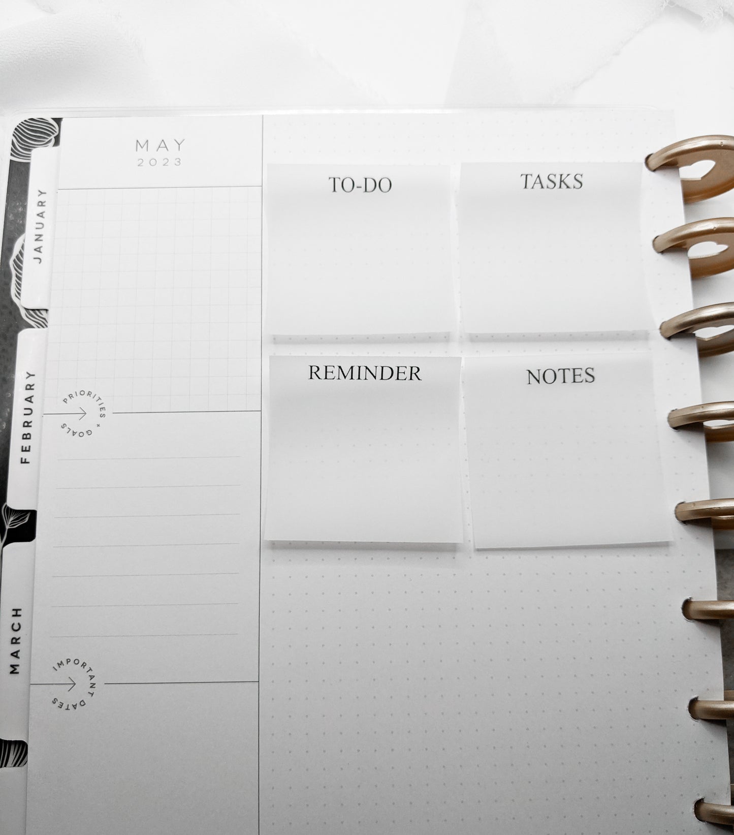 Vellum Planner Sticky Notes