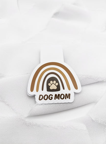 Dog Mom Rainbow Magnetic Bookmark