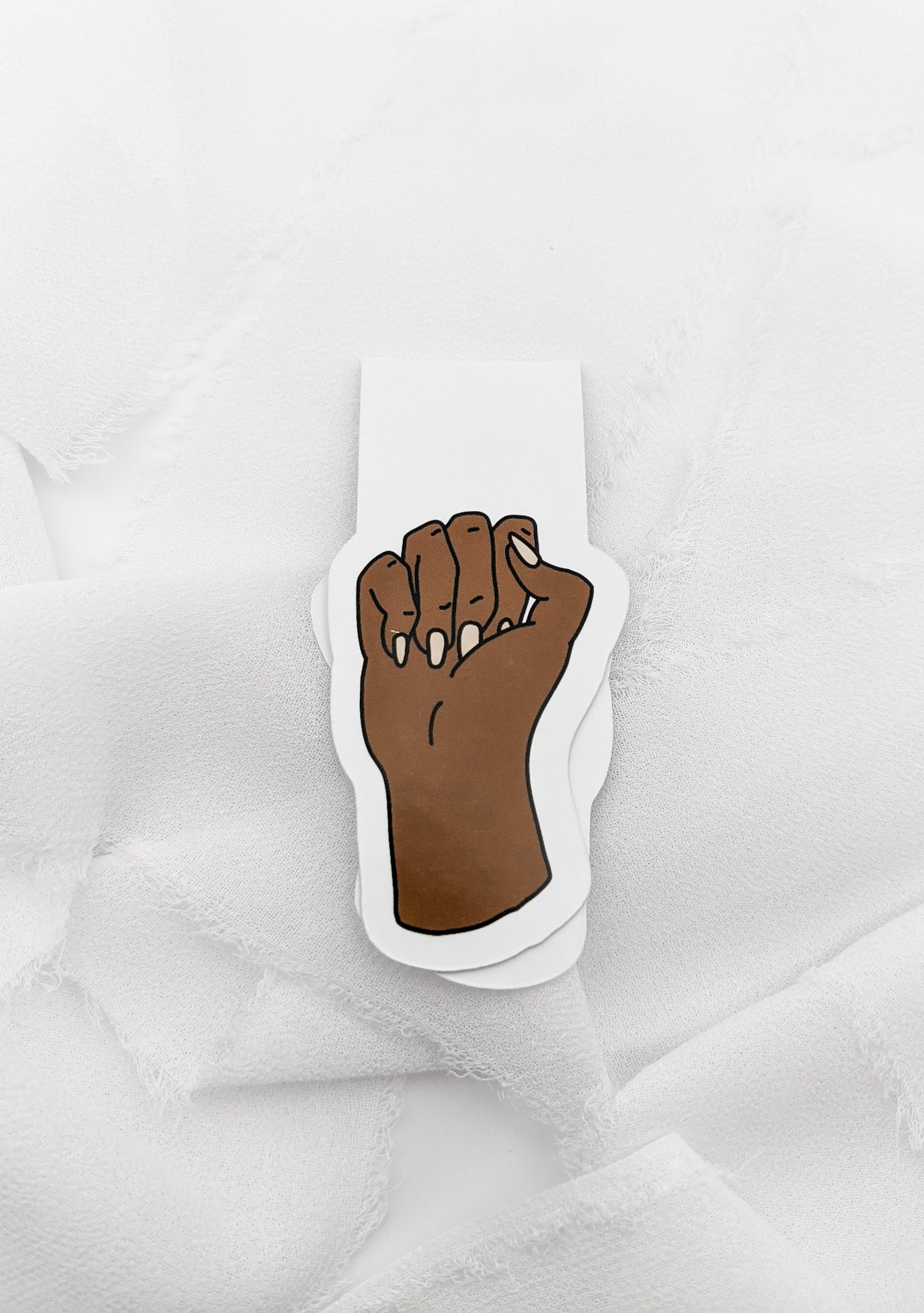 Black Power Fist Magnetic Bookmark