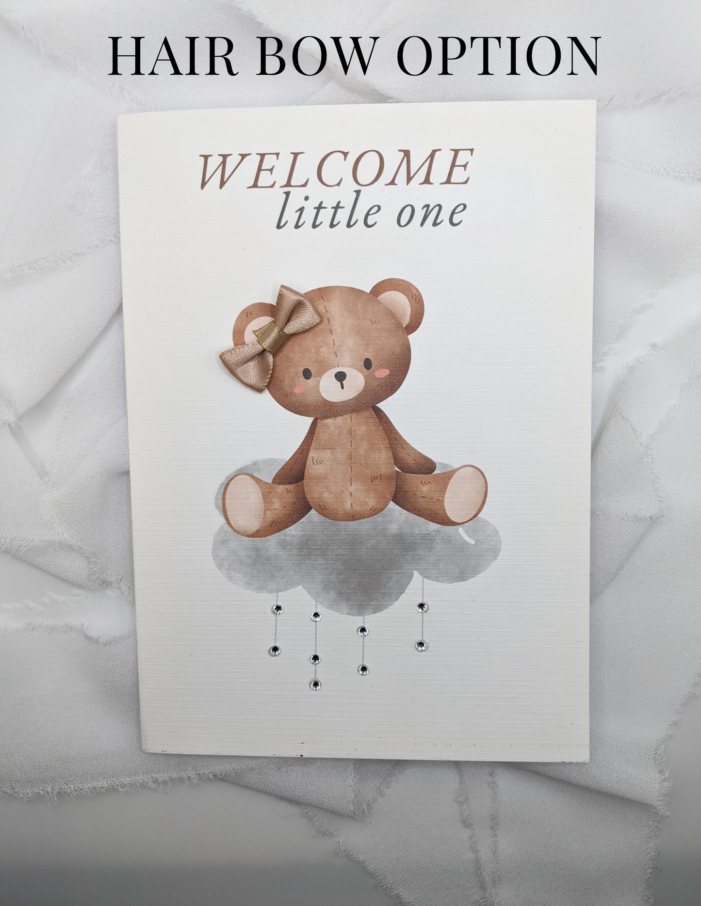 5"x7" Newborn Baby Bear Card