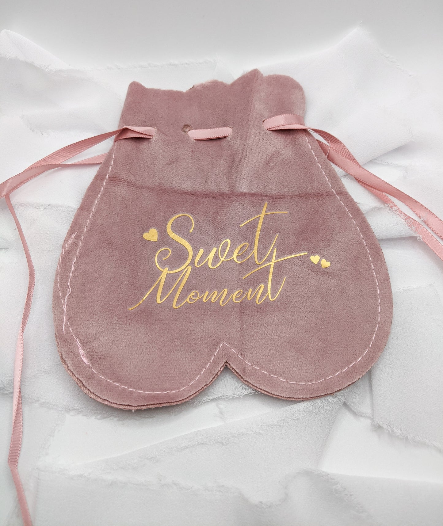 Personalized Pink Heart Gift Bag