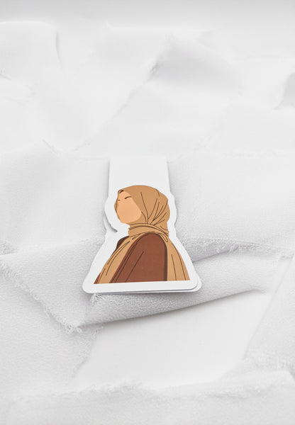 Muslim Girl Magnetic Bookmark