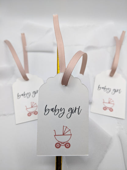 Set of 9, Baby Shower Gift Tags