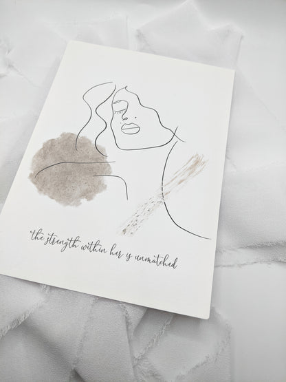 5"x7" Strength Within Her Art Print